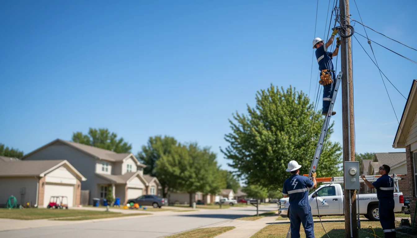 Residential electrician providing installation services in Jansen, NE